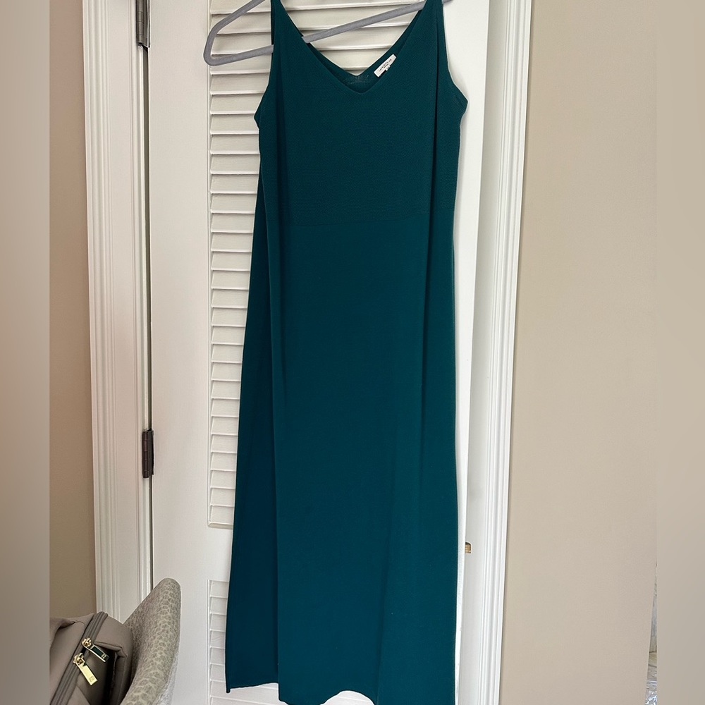 Lafayette 148 Teal Sweater Dress